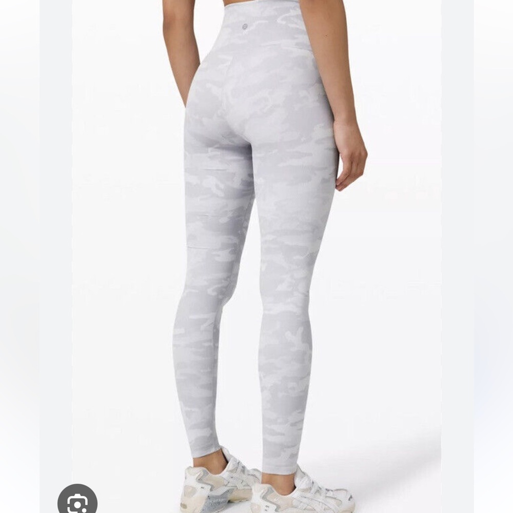 Lululemon Gray Camouflage Leggings